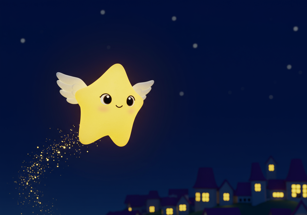 איור עמוד 1 - כוכבון בא לבקר!